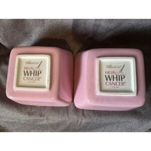 Pampered Chef Simple Additions 4.5" Pink Square Bowls Help Whip Cancer NEW